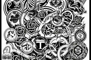 text Letter S tattoo idea