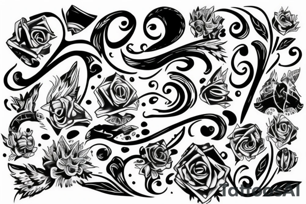Lettering tattoo style, 7S tattoo idea