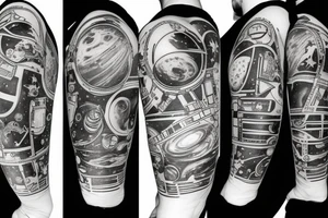 Space exploration tattoo idea
