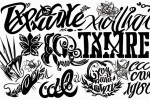 text which reads: extreme or cannot do tattoo idea