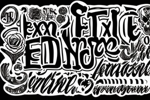 text which reads: extreme or cannot do tattoo idea