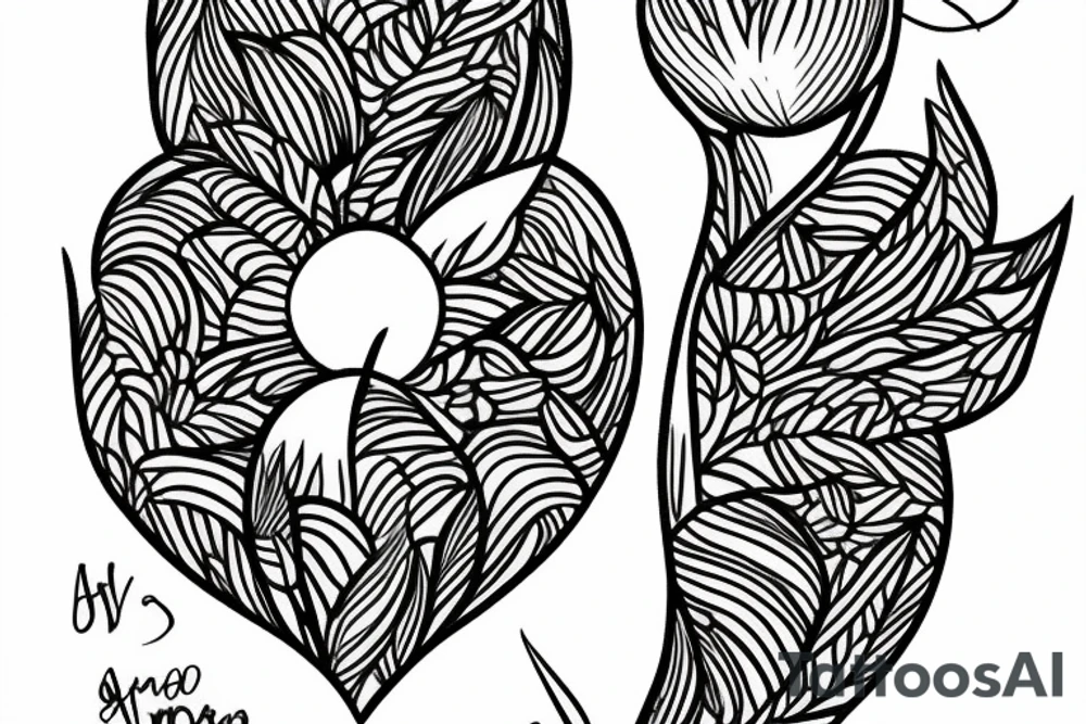 Minimalist almond tattoo idea