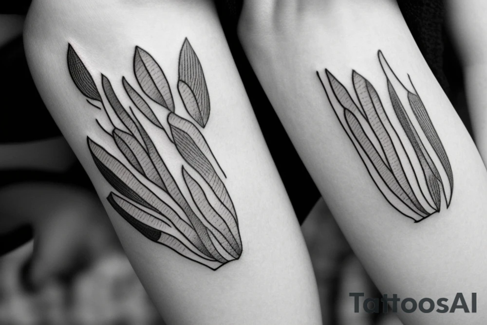 Minimalist almond tattoo idea