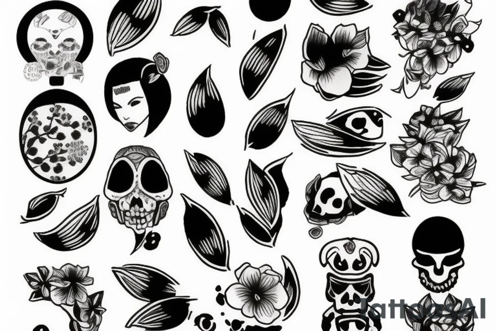 almond tattoo idea