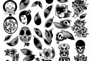 almond tattoo idea
