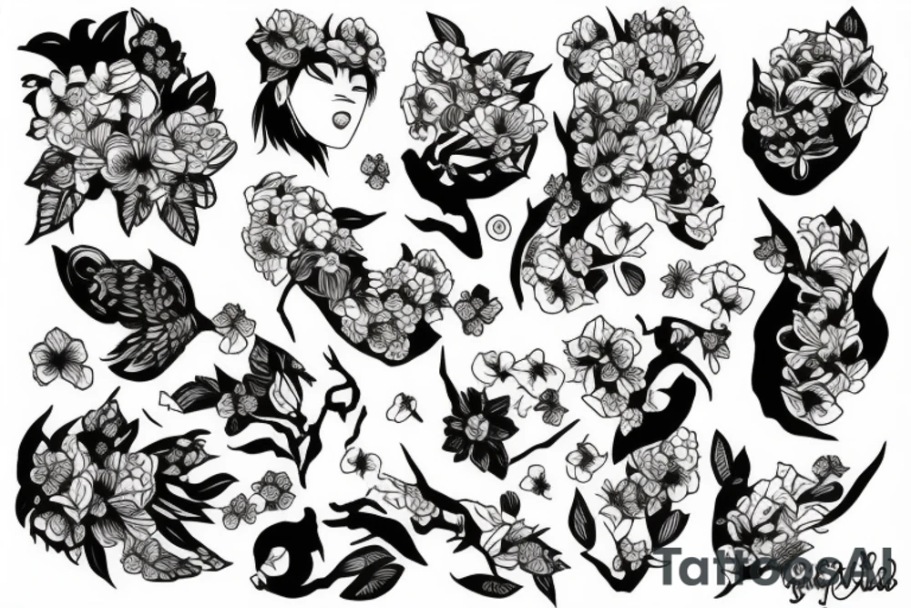 almond tattoo idea