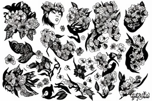 almond tattoo idea