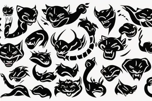 jaguar emoji tattoo idea