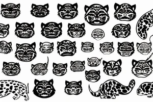 jaguar emoji tattoo idea