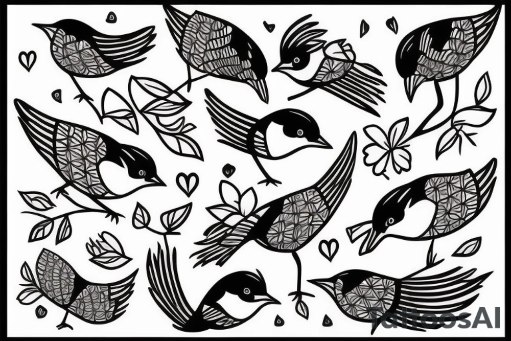 chickadee tattoo idea