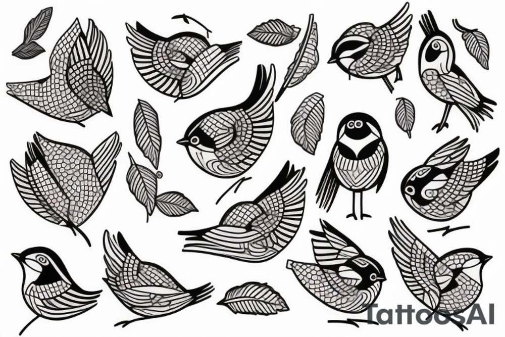 chickadee tattoo idea
