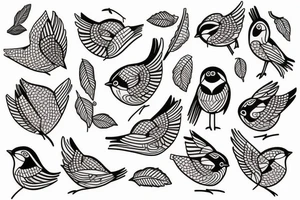 chickadee tattoo idea