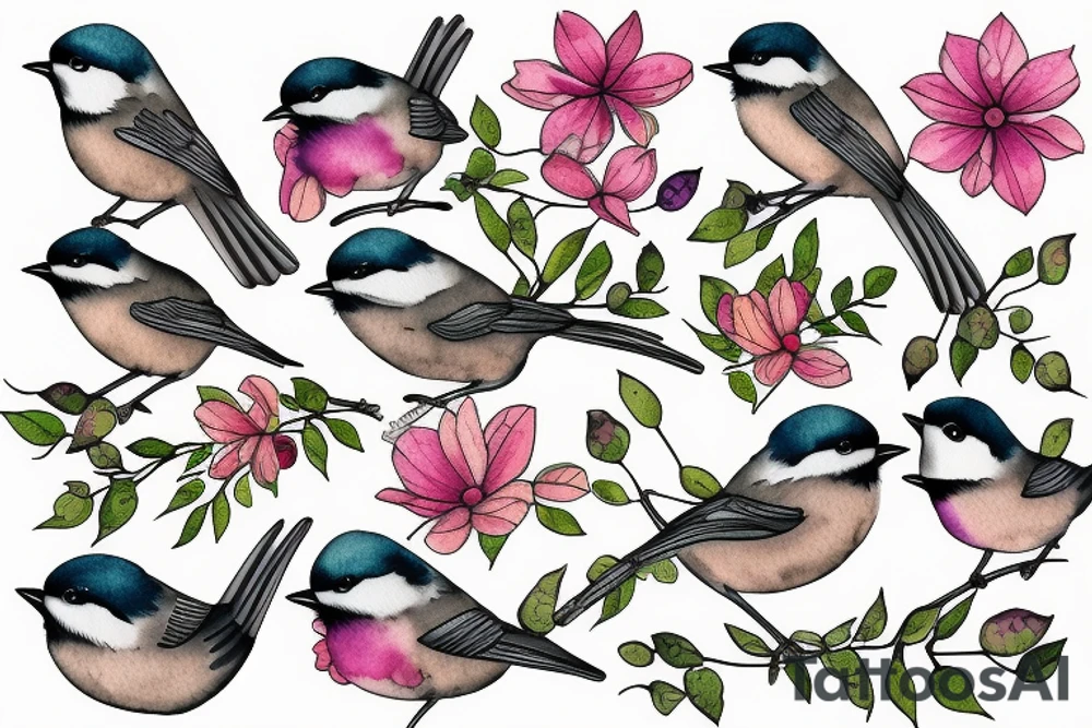 chickadee tattoo idea