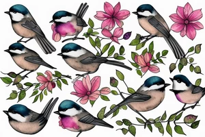 chickadee tattoo idea