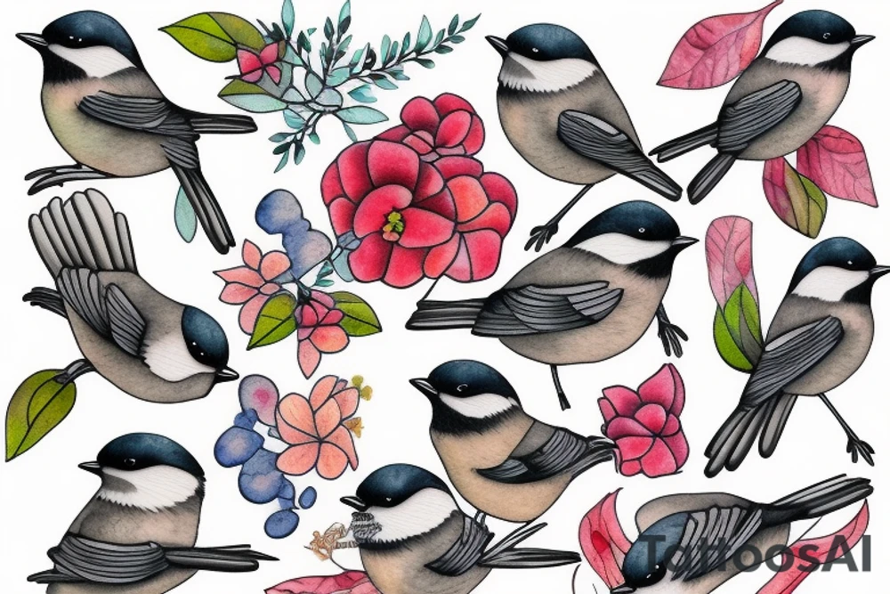 chickadee tattoo idea