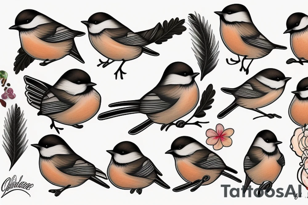 chickadee tattoo idea