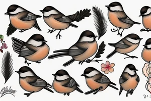 chickadee tattoo idea