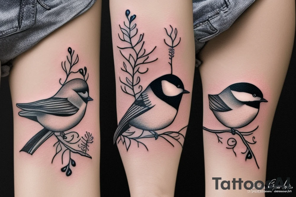 chickadee tattoo idea