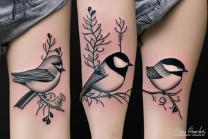 chickadee tattoo idea