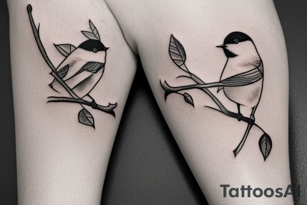 chickadee tattoo idea