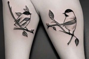 chickadee tattoo idea