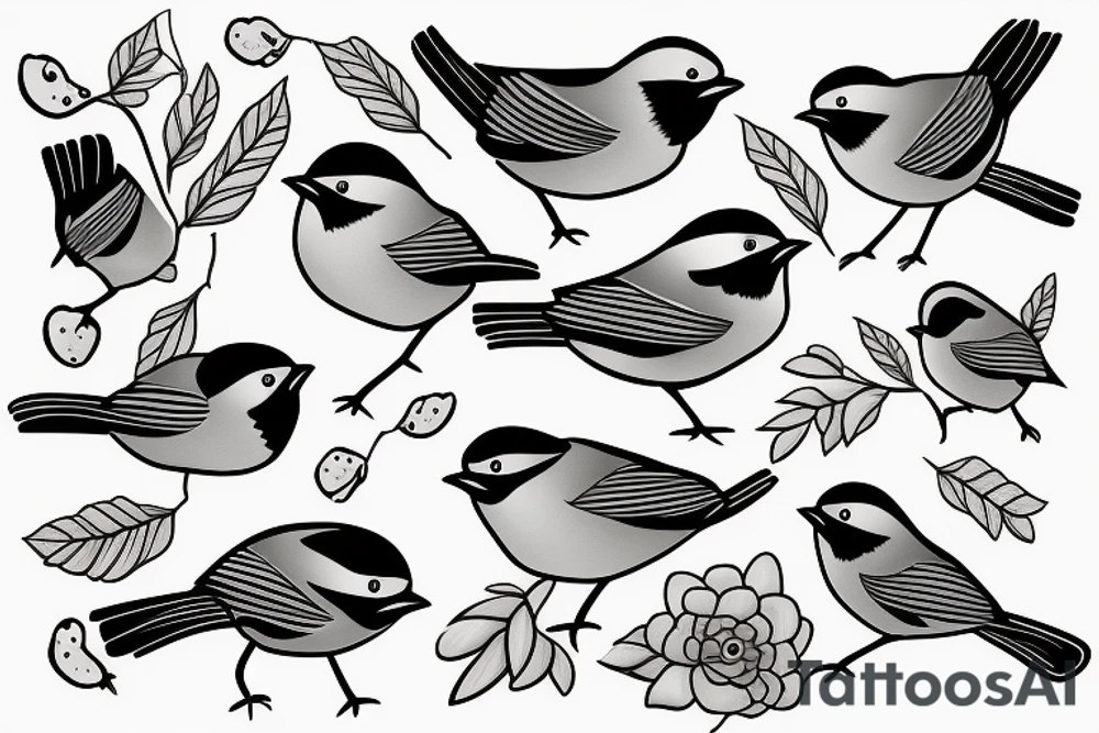 chickadee tattoo idea