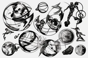 Atlas,holding planet tattoo idea