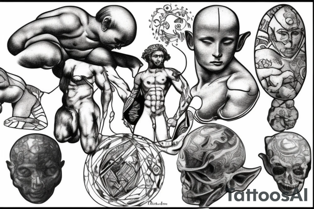 Atlas slave,holding planet tattoo idea