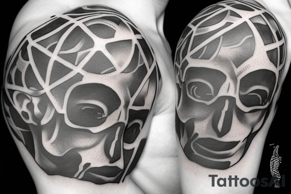 Atlas slave,holding planet tattoo idea