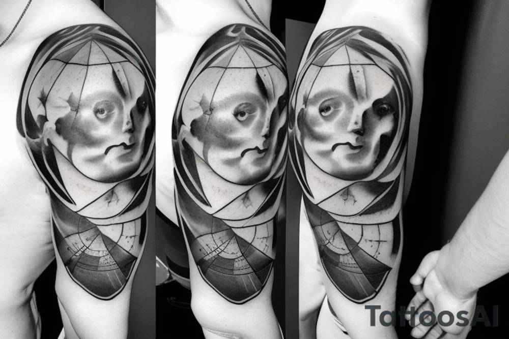 Atlas slave,holding planet tattoo idea
