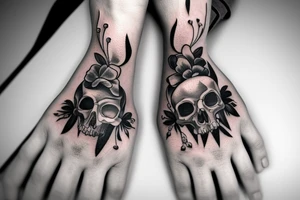 memento mori, hands tattoo idea