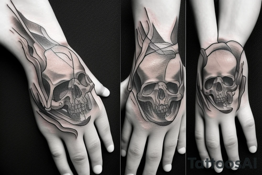 memento mori, hands tattoo idea