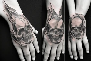 memento mori, hands tattoo idea