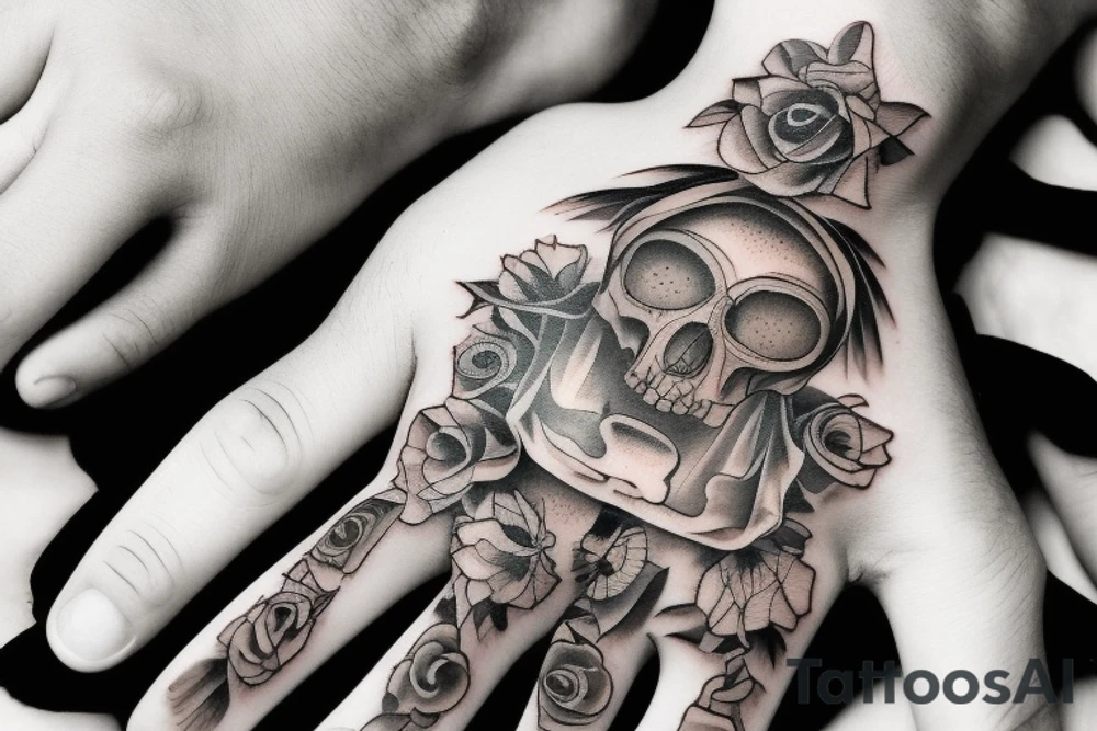 memento mori, hands tattoo idea
