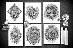 family of 4 tattoo idea