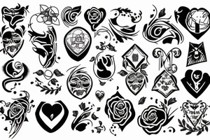 family of 4 tattoo idea
