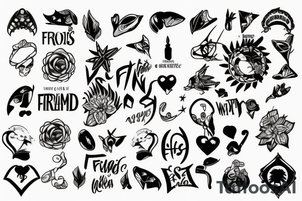 loyalty to friends tattoo idea