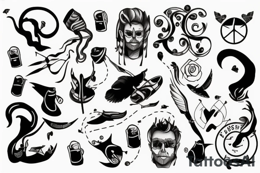 lonely men tattoo idea