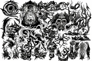 God of chaos and luck tattoo idea
