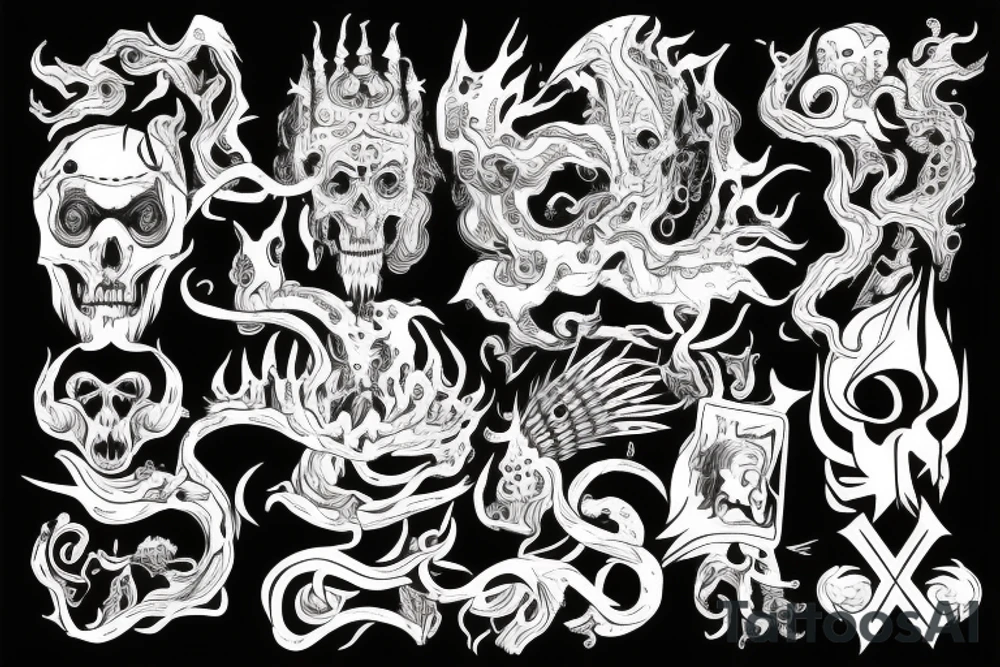 God of chaos and luck tattoo idea