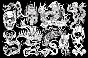 God of chaos and luck tattoo idea