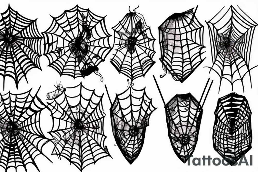 Spider's net tattoo idea
