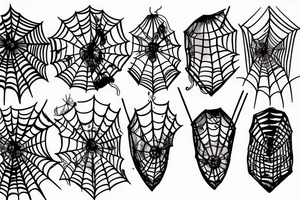 Spider's net tattoo idea