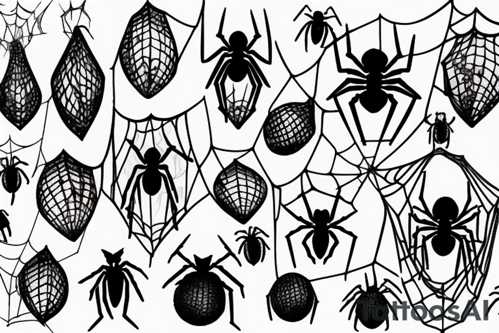Spider's net tattoo idea