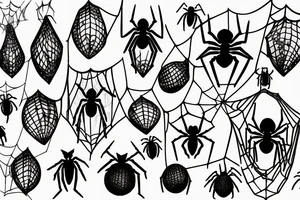 Spider's net tattoo idea