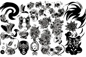 Sneak for leg tattoo idea