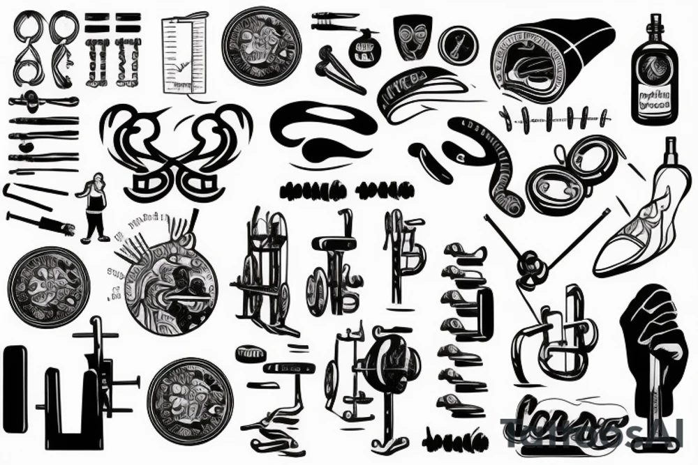 discipline in the gym tattoo idea