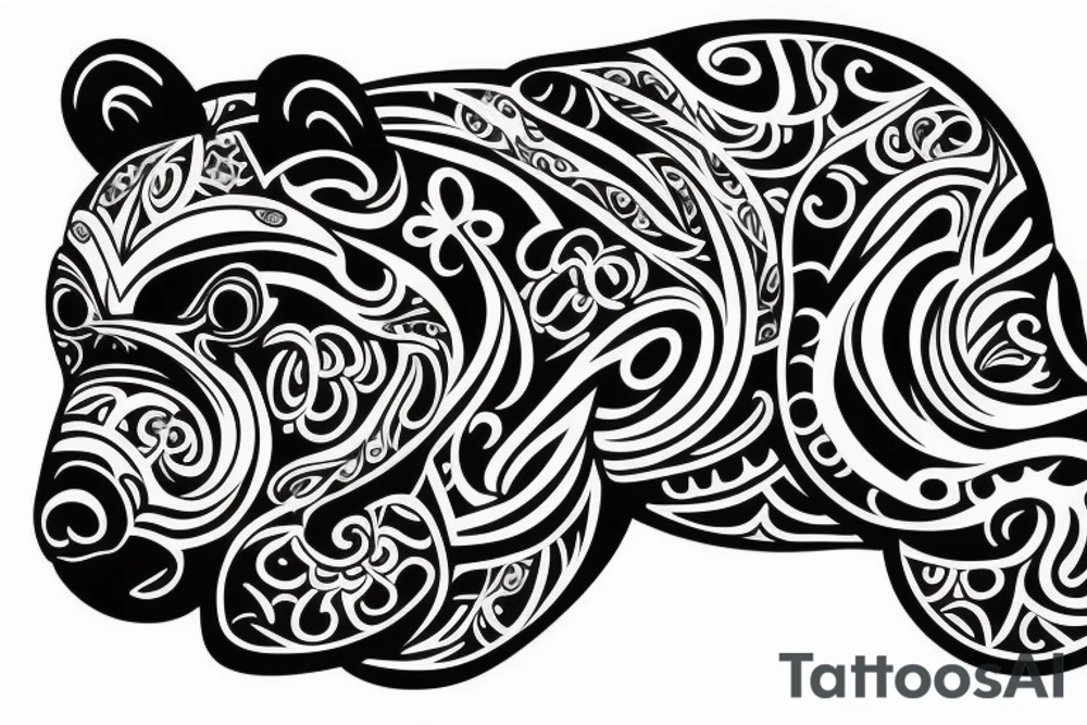 Bear tattoo idea