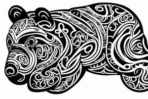 Bear tattoo idea
