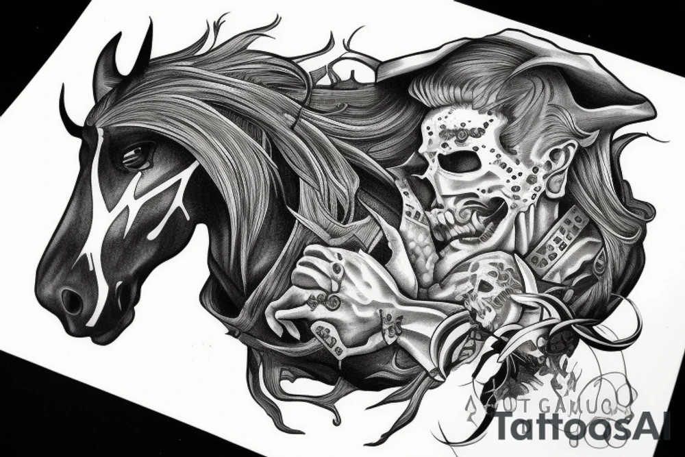 war the horseman of the apocalypse with the saying non ducor duco tattoo idea